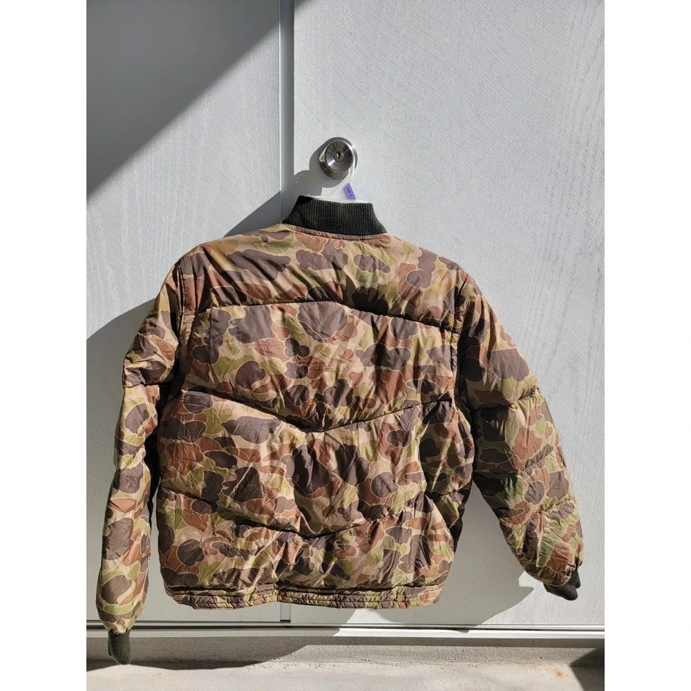 VTG Trophy-Club Camo Puffer Hunting Bomber Style Jacket Sz XXXL - Picture 3 of 4